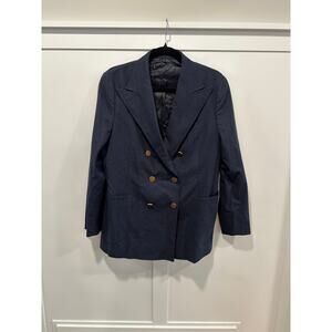 NWOT Fortela Wool Blend Double Breasted Jacket Blazer Size 40(S)